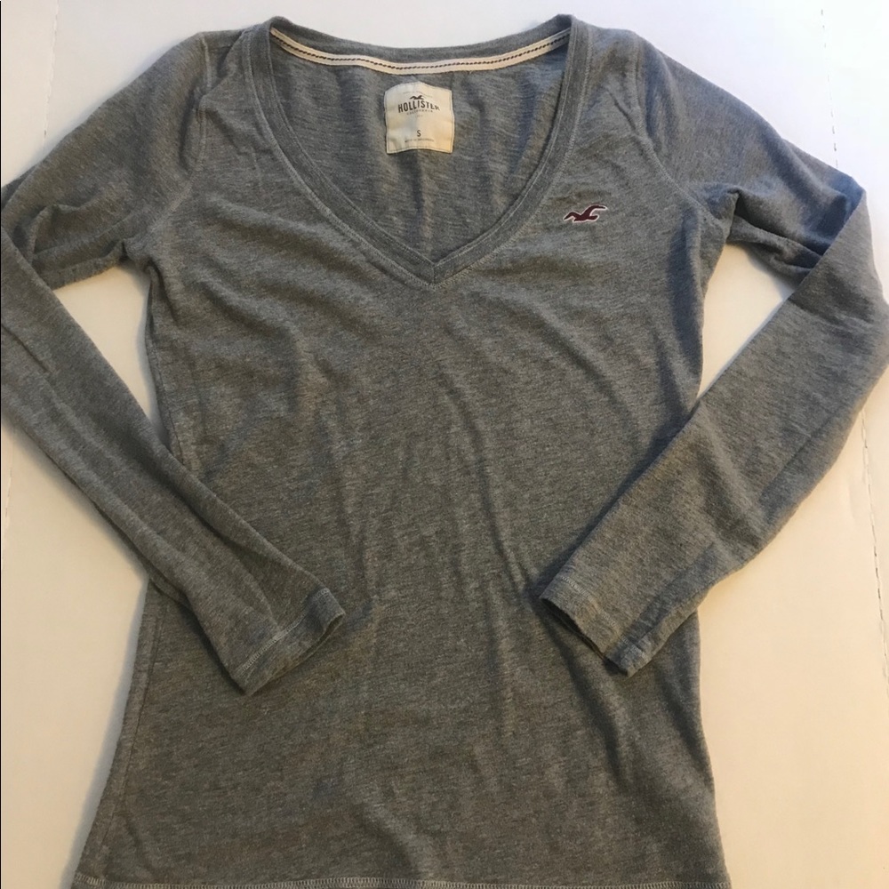 Gray Hollister long sleeved shirt